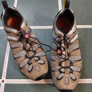 Merrell Men's Tan and Gray Mesh Trail Shoes